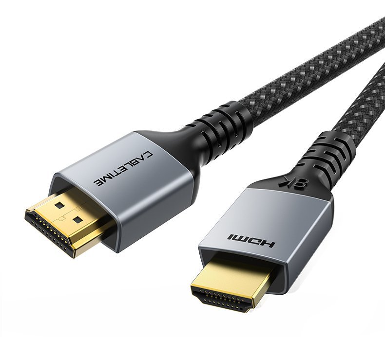 CABLETIME καλώδιο HDMI 2.1 CT-HM8K, 8K/60Hz, 48Gbps, 28AWG, 1m, μαύρο