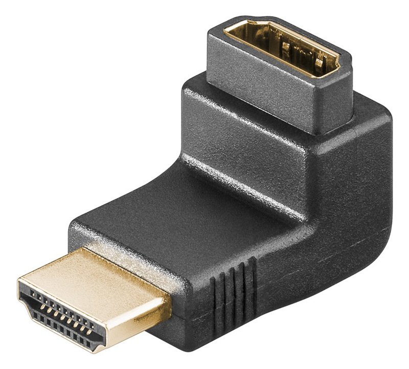 GOOBAY αντάπτορας HDMI 68782, γωνιακός, 4K/60Hz, μαύρος