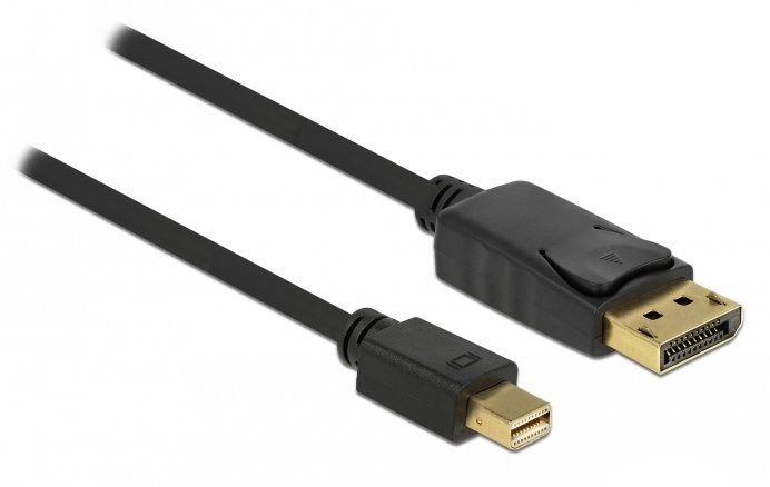 DELOCK καλώδιο DisplayPort σε DisplayPort Mini 82438, 4K/60Hz, 2m, μαύρο