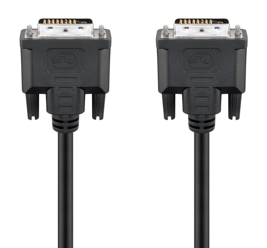 GOOBAY καλώδιο DVI-D 24+1 93573, 30AWG, Full HD, 1.8m, μαύρο