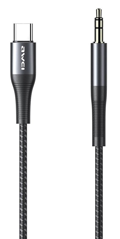 AWEI καλώδιο USB Type-C σε 3.5mm CL-116T, AUX, 1m, μαύρο