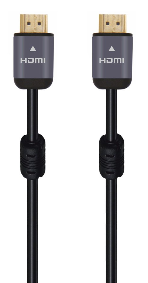 POWERTECH καλώδιο HDMI 2.0 CAB-H125, 4K 3D, copper, μαύρο, 1m