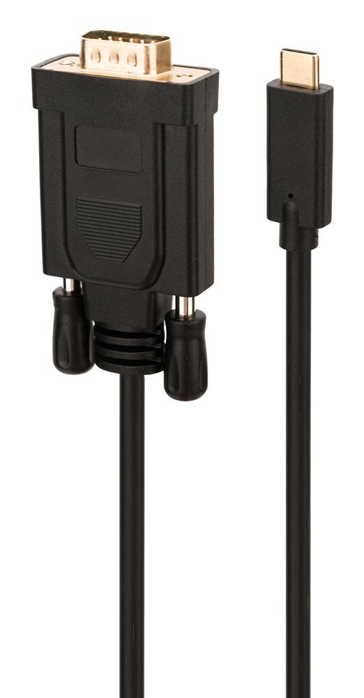 POWERTECH καλώδιο USB Type-C σε VGA CAB-UC049, Full HD, 2m, μαύρο