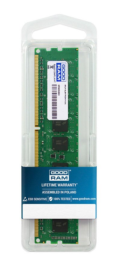 GOODRAM Μνήμη DDR3 UDIMM GR1333D364L9S-4G, 4GB, 1333MHz, PC3-10600, CL9