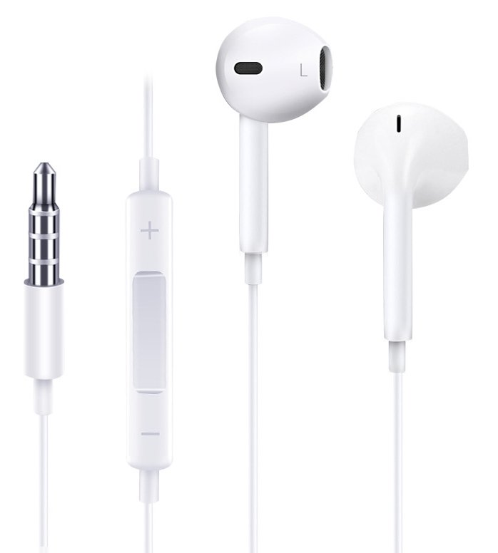 JOYROOM earphones JR-EP1, 3.5mm, λευκά
