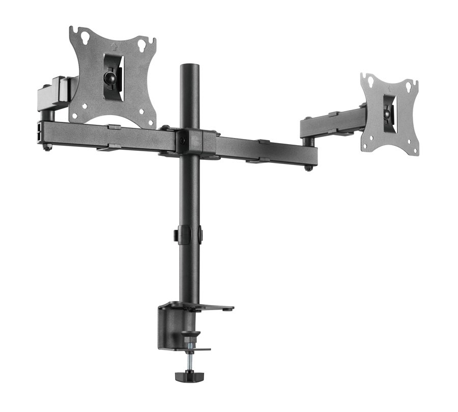 BRATECK Βάση γραφείου LDT24-C024 για 2 οθόνες 17" - 27", 2x  7kg