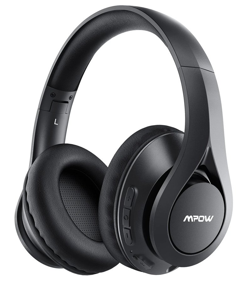 MPOW headphones 059 Pro/Lite, wireless & wired, 40mm, mic, μαύρα
