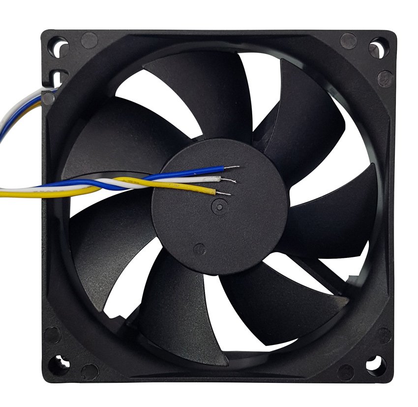 POWERTECH ανεμιστήρας PT-976, 80 x 80 x 25mm, 12V, χωρίς βύσμα