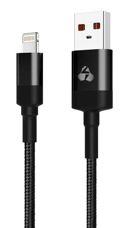 POWERTECH Καλώδιο USB σε Lightning eco round PTR-0082, copper, 1m, μαύρο