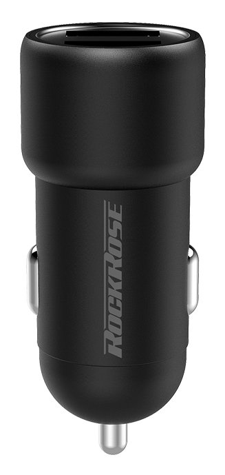 ROCKROSE φορτιστής αυτοκινήτου Ranger M2, 2x USB, 12W, 2.4A, μαύρος
