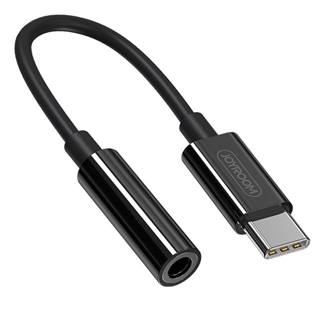 JOYROOM καλώδιο USB Type-C σε 3.5mm SH-C1, 0.12m, μαύρο