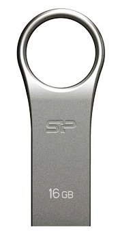 SILICON POWER USB Flash Drive Firma F80, 16GB, USB 2.0, ασημί