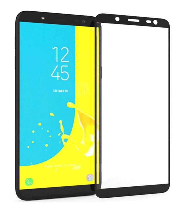 POWERTECH Tempered Glass 5D, Samsung J6 2018 (J600F), full glue, μαύρο