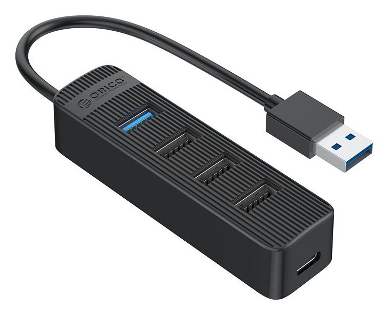 ORICO USB hub TWU32-4A, USB-C & 4x USB, μαύρο
