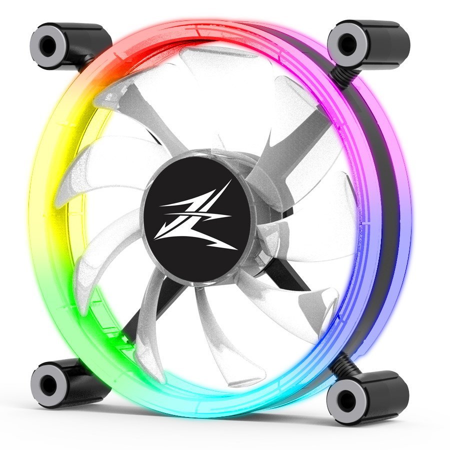 ZALMAN LED ανεμιστήρας ZM-LF120, 120mm, Double-Sided Ring, RGB