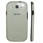 VOLTE-TEL ΘΗΚΗ SAMSUNG I9300 BUMPER PC-SILICONE WHITE-BLACK