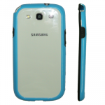 VOLTE-TEL ΘΗΚΗ SAMSUNG I9300 BUMPER PC-SILICONE BLUE-BLACK