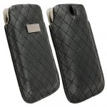 KRUSELL ΘΗΚΗ ΠΟΥΓΚΙ LEATHER AVENYN BLACK L LONG