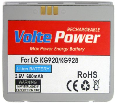 ΜΠΑΤΑΡΙΑ LG KG920 600mAh Li-ion VoltePower
