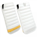 KRUSELL ΘΗΚΗ ΠΟΥΓΚΙ LEATHER IDRE WHITE YELLOW L LONG