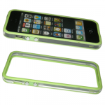VOLTE-TEL ΘΗΚΗ IPHONE SE/5 BUMPER METAL BUTTON TRANSPARENT-GREEN