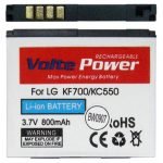 ΜΠΑΤΑΡΙΑ LG KP500/KC550/KF700 800mAh Li-ion(LGIP-570A)VoltePower