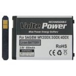 ΜΠΑΤΑΡΙΑ SAGEM MY200X/300X/400X/401X 650mAh Li-ion VoltePower