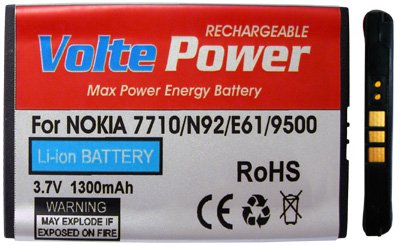 ΜΠΑΤΑΡΙΑ NOKIA 7710/9500 1300mAh Li-ion (BP-5L)VoltePower