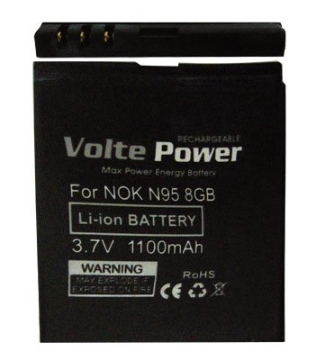 ΜΠΑΤΑΡΙΑ NOKIA N95 8G /N78/N79 1100mAh Li-ion (BL-6F)VoltePower
