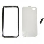 VOLTE-TEL ΘΗΚΗ IPHONE 4G/4S FACEPLATE-BUMPER V034 BLACK-TRANSPARENT