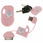 VOLTE-TEL APPLE IPHONE 30-PIN 4G/4S USB ΦΟΡΤΙΣΤΗΣ-DATA ΜΠΡΕΛΟΚ VCD-04 PINK