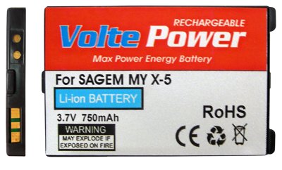 ΜΠΑΤΑΡΙΑ SAGEM MYX-5/MYX3-2 750mAh Li-ion VoltePower
