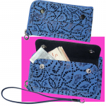 VOLTE-TEL ΘΗΚΗ ΠΟΥΓΚΙ D01 ZIPPER ΜΕ ΚΟΡΔΟΝΙ (2 ΘΕΣΕΙΣ) 4.3" BLUE