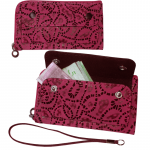 VOLTE-TEL ΘΗΚΗ ΠΟΥΓΚΙ D02 ZIPPER ΜΕ ΚΟΡΔΟΝΙ (2 ΘΕΣΕΙΣ) 4.3" RED