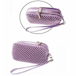 VOLTE-TEL ΘΗΚΗ ΠΟΥΓΚΙ-ΠΟΡΤΟΦΟΛΙ ZIPPER ΜΕ ΠΕΡΛΕΣ V302 PURPLE