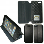 VOLTE-TEL ΘΗΚΗ IPHONE SE/5/5S PU LEATHER FOLIO-STAND BLACK