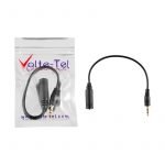 ADAPTOR ΑΠΟ FEMALE JACK 3.5mm ΣΕ MALE JACK 2.5mm