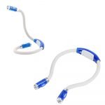 VOLTE-TEL ΦΑΚΟΣ ΛΑΙΜΟΥ 4 LED ΜΕ ΕΥΚΑΜΠΤΟ ΣΩΛΗΝΑ VT-LED8 BLUE