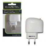 VOLTE-TEL USB TRAVEL CHARGER VTU045 1500mA WHITE