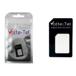 NANO SIM CARD TO SIM CARD ADAPTOR BLACK VOLTE-TEL