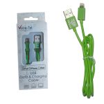 VOLTE-TEL LIGHTNING USB 2.1A ΦΟΡΤΙΣΗΣ-DATA 1m GREEN VCD01 iOS11