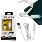 VOLTE-TEL LIGHTNING LED USB 2.1A ΦΟΡΤΙΣΗΣ-DATA 1m iOS11 WHITE
