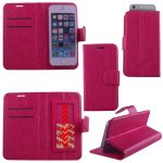 VOLTE-TEL ΘΗΚΗ UNIVERSAL 4.5"-5.1" LEATHER BOOK STAND 3M SLIDE PINK