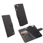 KRUSELL ΘΗΚΗ IPHONE 6 PLUS 5.5" LEATHER MALMO FLIPWALLET 2 IN 1 BLACK