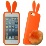 VOLTE-TEL ΘΗΚΗ IPHONE SE/5 FACEPLATE BUNNY-FLUFFYTAIL V065 ORANGE