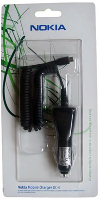 ΦΟΡΤΙΣΤΗΣ ΑΥΤΟΚΙΝΗΤΟΥ NOKIA DC-4 6101/N90/N70/6111 890mA BLACK PACKING OR