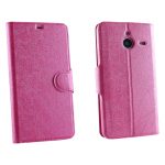 VOLTE-TEL ΘΗΚΗ MICROSOFT LUMIA 640 XL LINE LEATHER-TPU BOOK STAND PINK