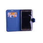 VOLTE-TEL ΘΗΚΗ SAMSUNG S6 EDGE G925 LINE LEATHER-TPU BOOK STAND BLUE