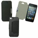 VOLTE-TEL ΘΗΚΗ IPHONE SE/5/5S PU LEATHER METAL BOOK-STAND BLACK