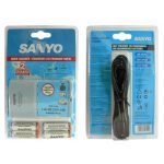 SANYO ΤΑΧΥΦΟΡΤΙΣΤΗΣ ΕΠΑΝΑΦΟΡΤΙΖΟΜΕΝΩΝ ΜΠΑΤΑΡΙΩΝ AA/AAA+ 4 MQR02-E-4 HR06/AA 2500mAh